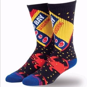 Old Bay Spicy Crab Sock - LG/XL - NEW - Crew Sock